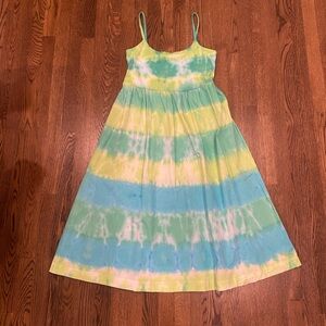 Old Navy Fit & Flare Combination Midi Dress